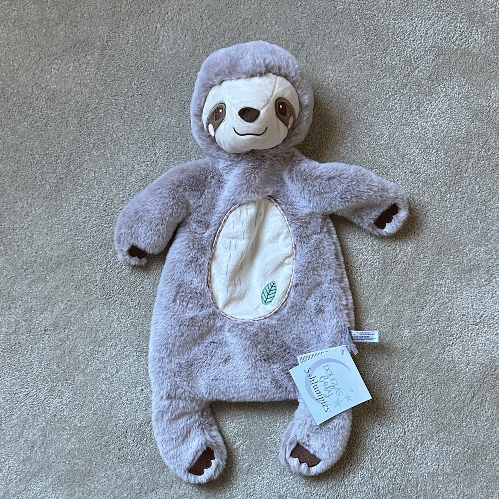 Cuddly Gray Sloth Plush Toy